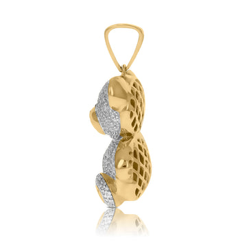 Diamond Teddy Bear Pendant Ethan Jordan Jewelers
